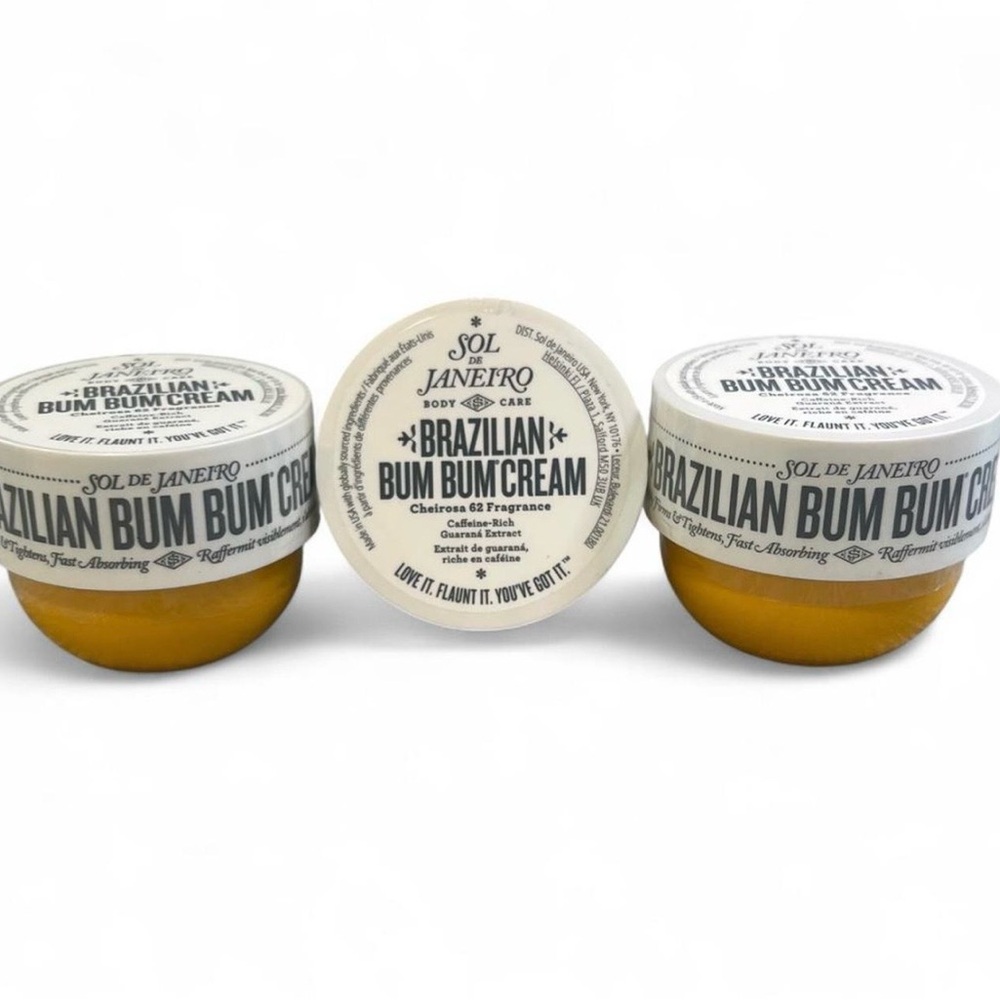 Sol de Janeiro Brazilian Bum Bum Cream Set of 3-75ml each Sealed